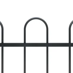 Maison Exclusive Brise-Vues, Bordures Et Dallages | - Clôture de jardin avec arceau en acier 1603,5 x 120 cm noir