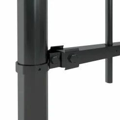Maison Exclusive Brise-Vues, Bordures Et Dallages | - Clôture de jardin avec dessus en forme de lance en acier 892,5 x 80 cm noir