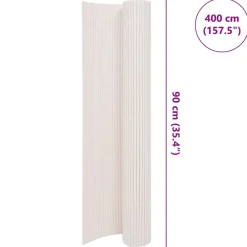 Maison Exclusive - Clôture de jardin double face 90x400 cm blanc Best