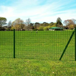Maison Exclusive Brise-Vues, Bordures Et Dallages | - Clôture euro acier 25 x 1 m vert