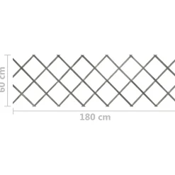 Maison Exclusive Brise-Vues, Bordures Et Dallages | - Clôture à treillis 5 pcs gris bois de sapin massif 180x60 cm