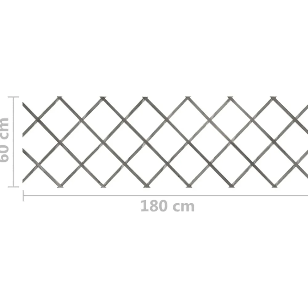 Maison Exclusive Brise-Vues, Bordures Et Dallages | - Clôture à treillis 5 pcs gris bois de sapin massif 180x60 cm