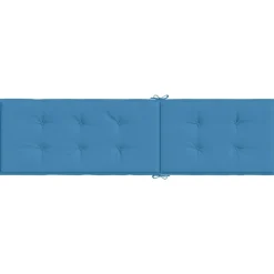 Maison Exclusive Coussins Extérieurs Et Accessoires | - Coussin de chaise longue bleu mélangé (75+105) x 50 x 4 cm tissu