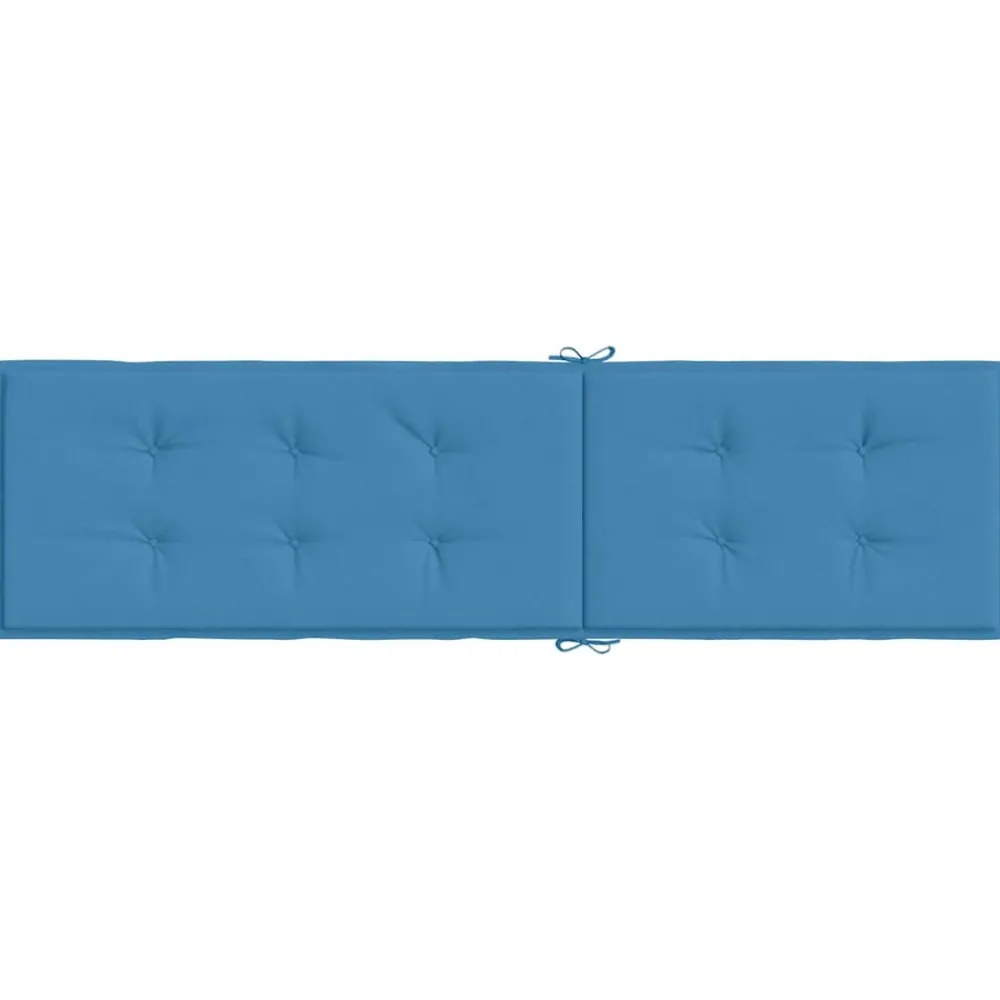 Maison Exclusive Coussins Extérieurs Et Accessoires | - Coussin de chaise longue bleu mélangé (75+105) x 50 x 4 cm tissu