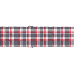 Maison Exclusive - Coussin de chaise de terrasse carreaux rouge (75+105)x50x4 cm Outlet