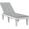 Maison Exclusive - Coussin de chaise longue gris clair mélangé (75+105) x 50 x 4 cm Discount