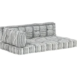 Maison Exclusive - Coussin de canapé palette gris tissu patchwork Online