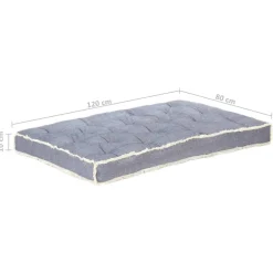 Maison Exclusive - Coussin de canapé palette bleu 120x80x10 cm Online