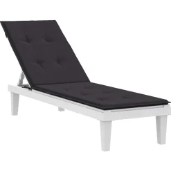 Maison Exclusive Coussins Extérieurs Et Accessoires | - Coussin de chaise de terrasse noir (75+105)x50x4 cm