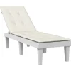 Maison Exclusive - Coussin de chaise longue crème mélangé (75+105) x 50 x 4 cm Clearance
