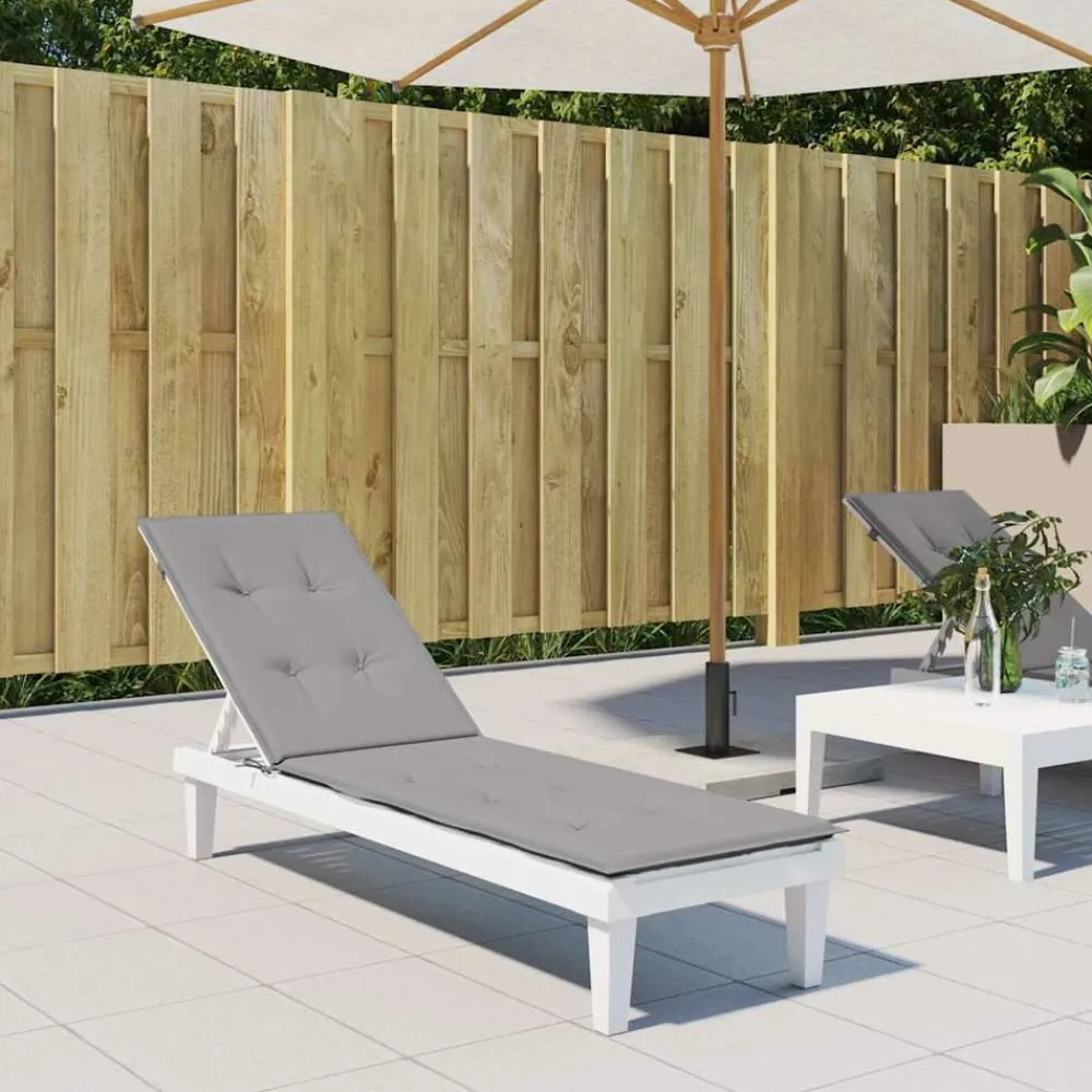 Maison Exclusive Coussins Extérieurs Et Accessoires | - Coussin de chaise de terrasse gris (75+105)x50x4 cm