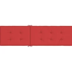 Maison Exclusive Coussins Extérieurs Et Accessoires | - Coussin de chaise de terrasse rouge (75+105)x50x4 cm