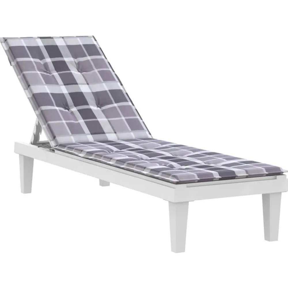 Maison Exclusive Coussins Extérieurs Et Accessoires | - Coussin de chaise longue vert mélangé (75+105) x 50 x 4 cm tissu
