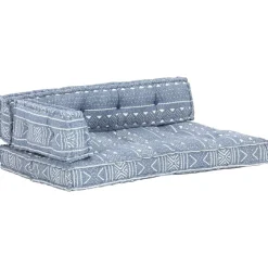 Maison Exclusive Coussins Extérieurs Et Accessoires | - Coussin de canapé palette indigo tissu patchwork