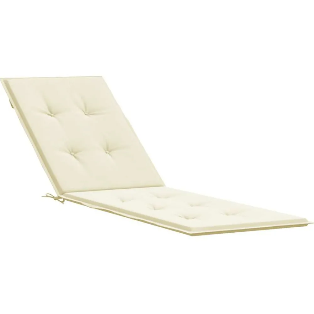 Maison Exclusive - Coussin de chaise de terrasse crème (75+105)x50x4 cm Online