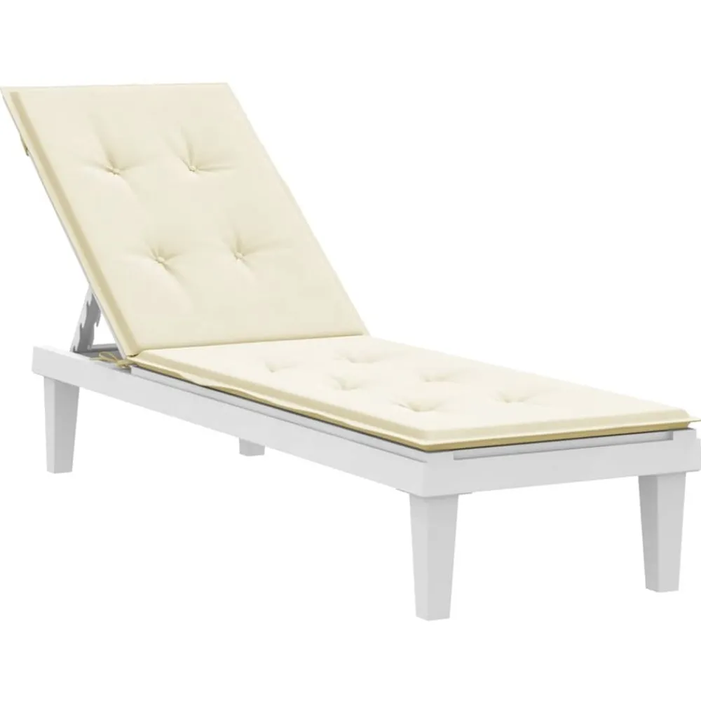 Maison Exclusive - Coussin de chaise de terrasse crème (75+105)x50x4 cm Online