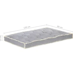 Maison Exclusive Coussins Extérieurs Et Accessoires | - Coussin de canapé palette gris clair tissu patchwork