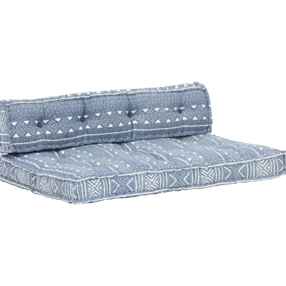 Maison Exclusive Coussins Extérieurs Et Accessoires | - Coussin de chaise de terrasse bleu royal (75+105)x50x4 cm
