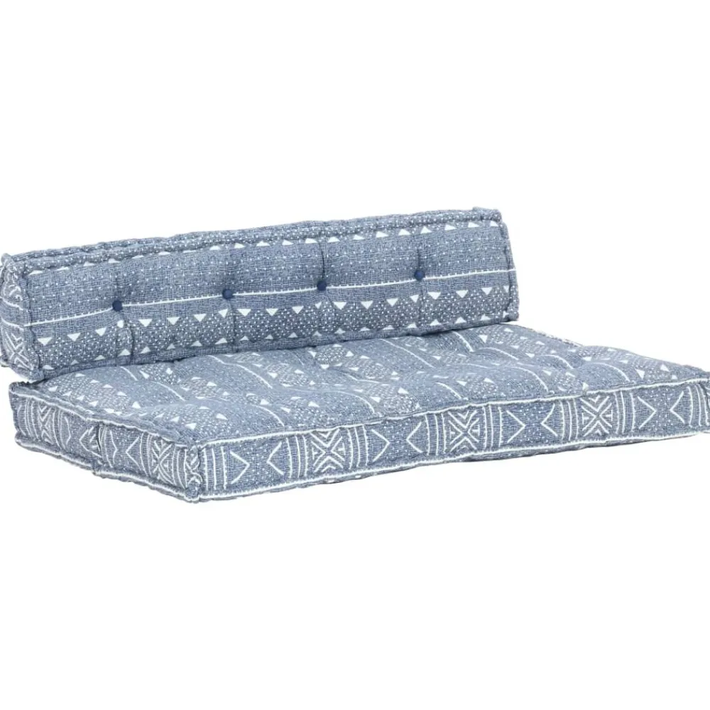 Maison Exclusive Coussins Extérieurs Et Accessoires | - Coussin de chaise de terrasse bleu royal (75+105)x50x4 cm