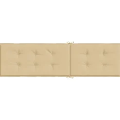Maison Exclusive Coussins Extérieurs Et Accessoires | - Coussin de chaise longue beige mélangé (75+105) x 50 x 4 cm tissu