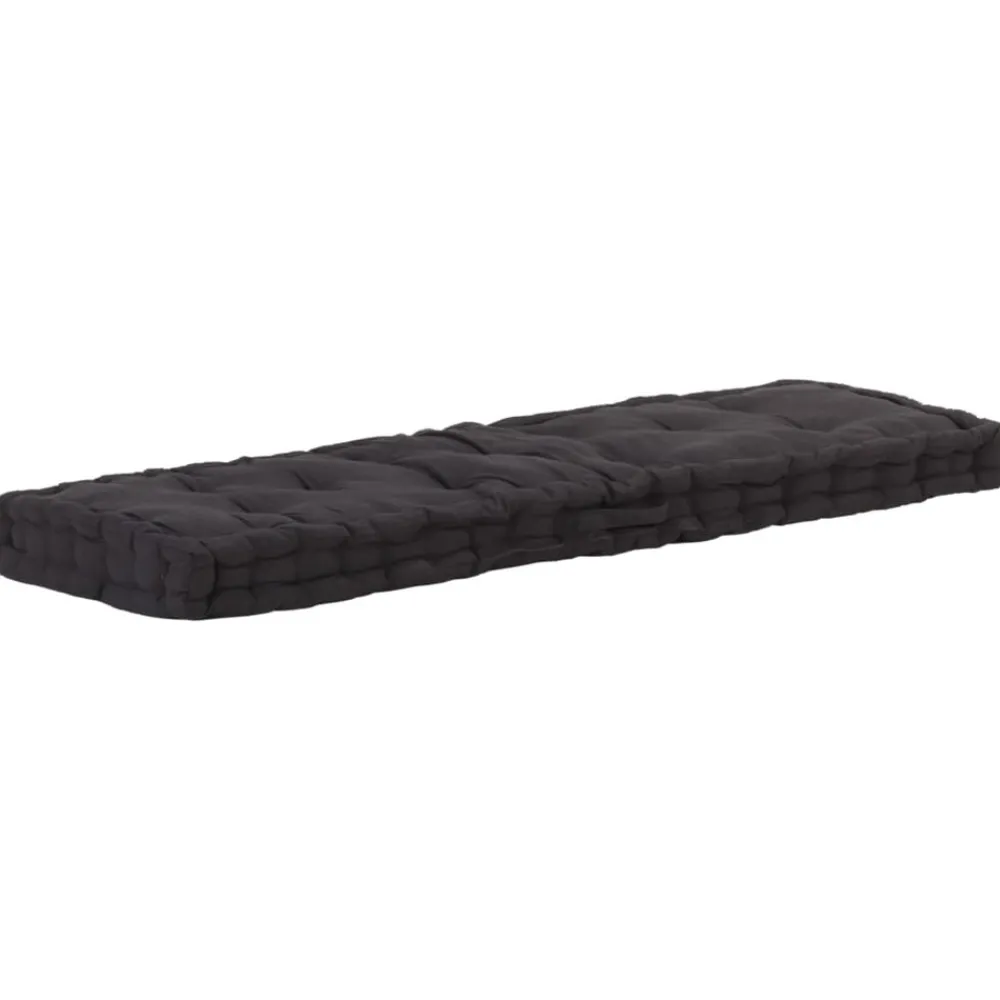 Maison Exclusive - Coussin de plancher de palette coton 120x40x7 cm noir Hot