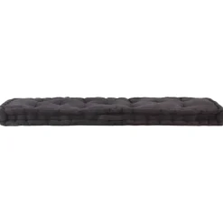 Maison Exclusive - Coussin de plancher de palette coton 120x40x7 cm noir Hot