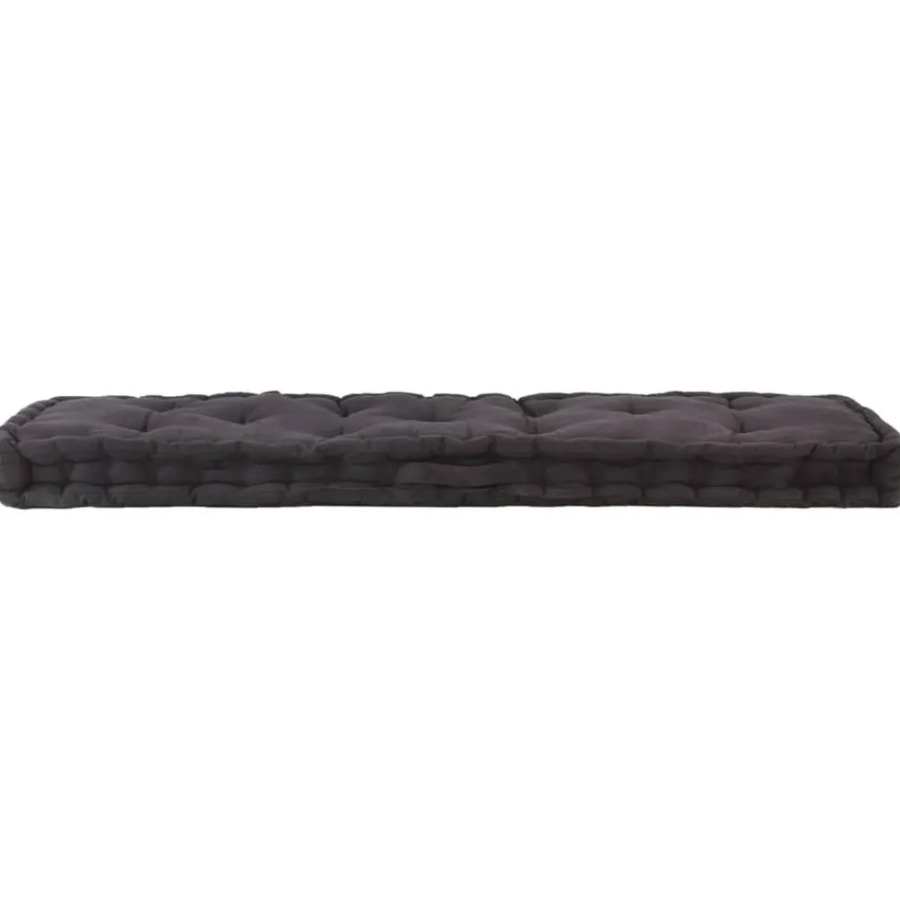 Maison Exclusive - Coussin de plancher de palette coton 120x40x7 cm noir Hot