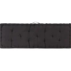 Maison Exclusive - Coussin de plancher de palette coton 120x40x7 cm noir Hot
