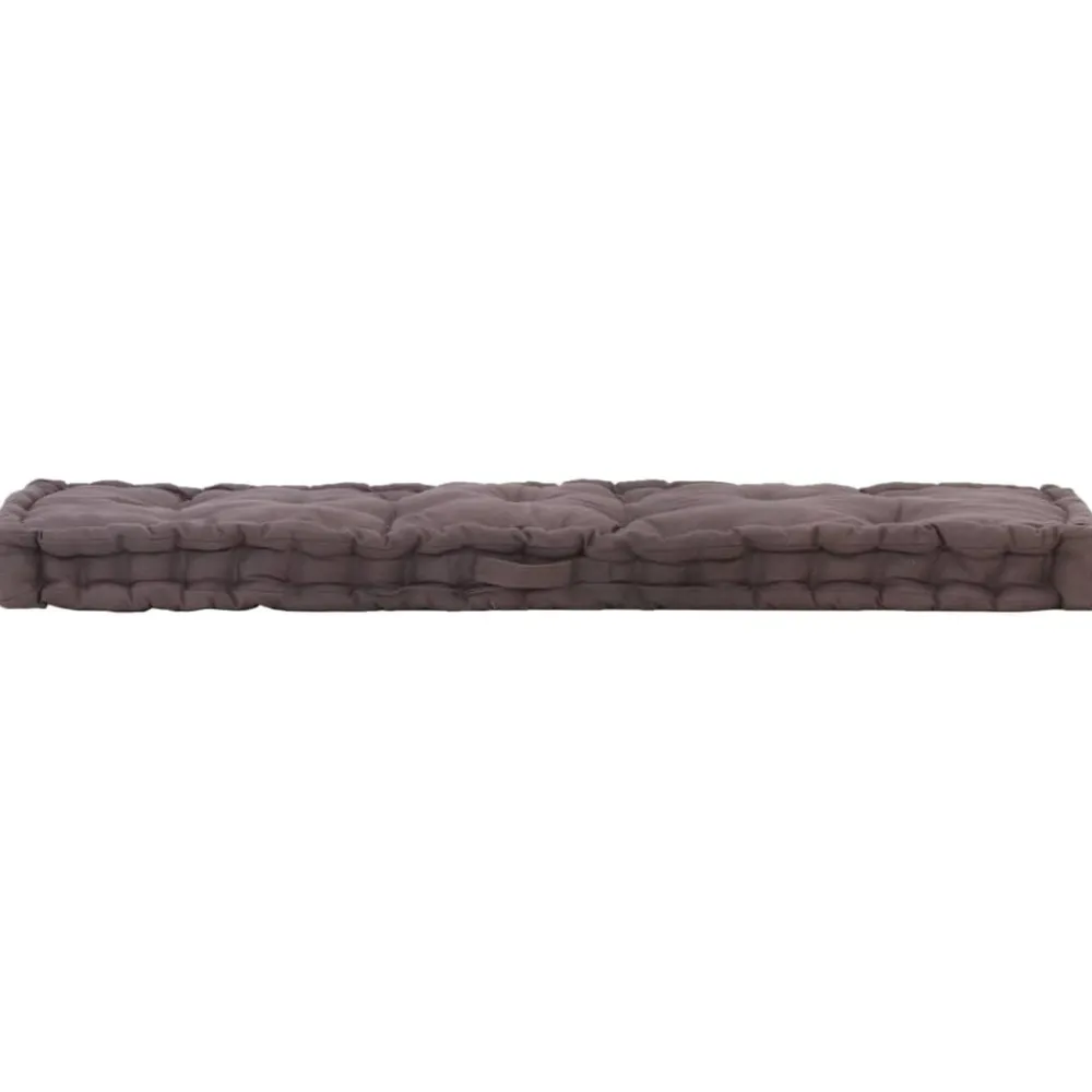 Maison Exclusive Coussins Extérieurs Et Accessoires | - Coussin de plancher de palette coton 120x40x7 cm anthracite