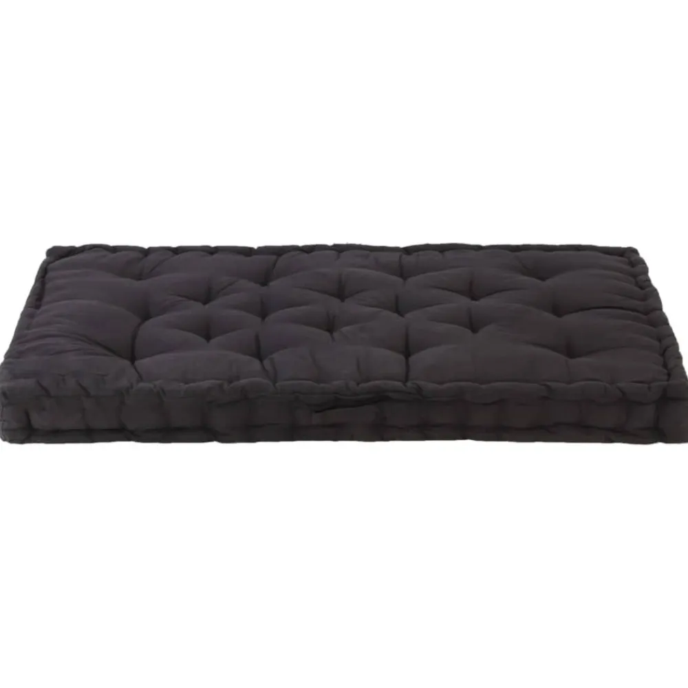 Maison Exclusive - Coussin de plancher de palette coton 120x80x10 cm noir Outlet