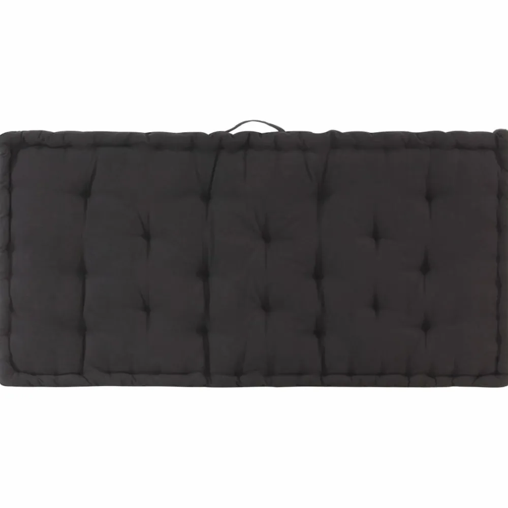Maison Exclusive - Coussin de plancher de palette coton 120x80x10 cm noir Outlet