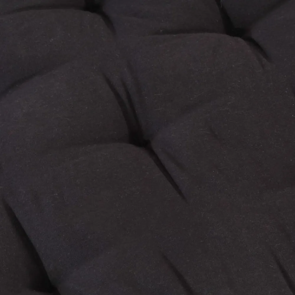 Maison Exclusive - Coussin de plancher de palette coton 120x80x10 cm noir Outlet