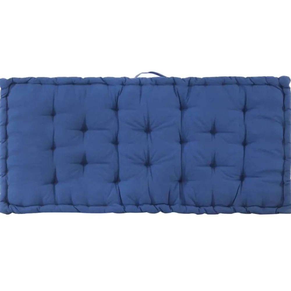 Maison Exclusive - Coussin de plancher de palette coton 120x80x10 cm bleu clair Best