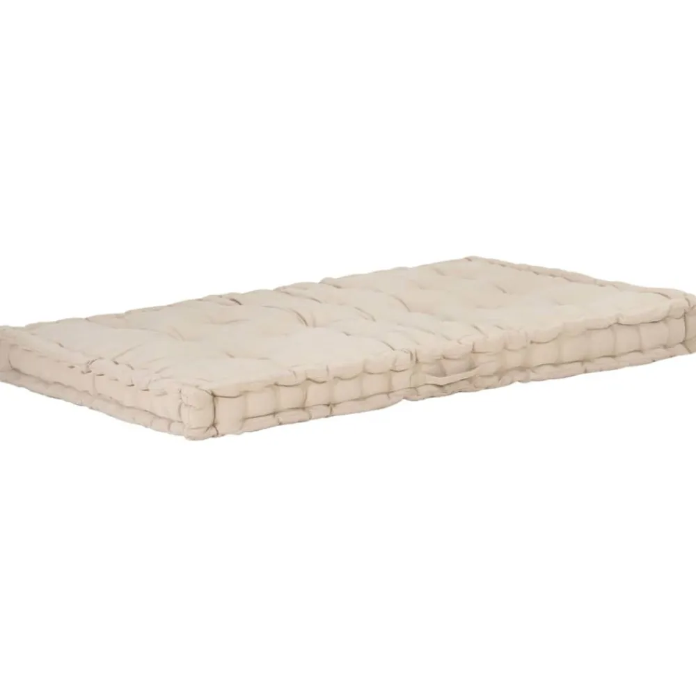 Maison Exclusive - Coussin de plancher de palette coton 120x80x10 cm beige New
