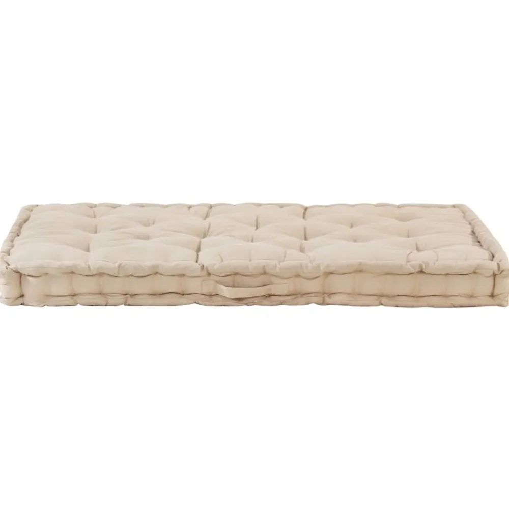 Maison Exclusive - Coussin de plancher de palette coton 120x80x10 cm beige New