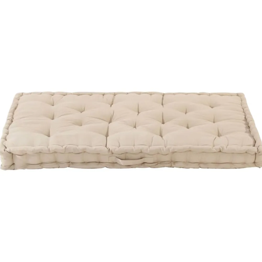 Maison Exclusive - Coussin de plancher de palette coton 120x80x10 cm beige New