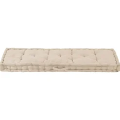 Maison Exclusive Coussins Extérieurs Et Accessoires | - Coussin de plancher de palette coton 120x40x7 cm beige