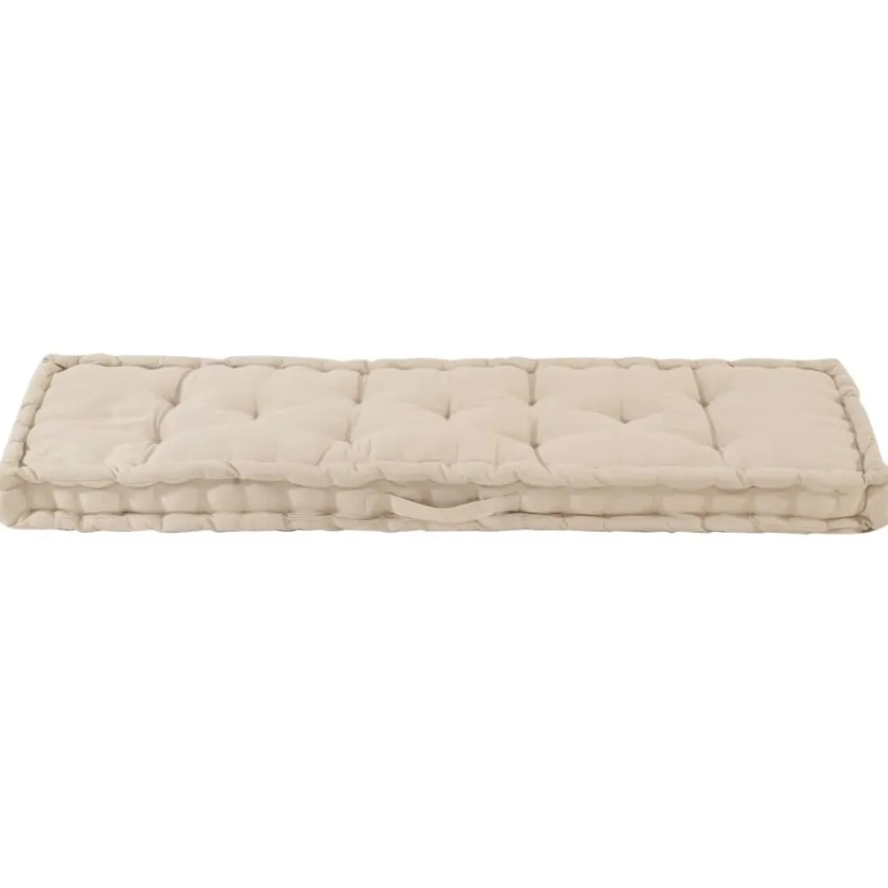 Maison Exclusive Coussins Extérieurs Et Accessoires | - Coussin de plancher de palette coton 120x40x7 cm beige