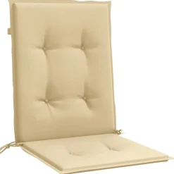 Maison Exclusive - Coussins de chaise à dossier bas lot de 2 beige mélangé tissu Online