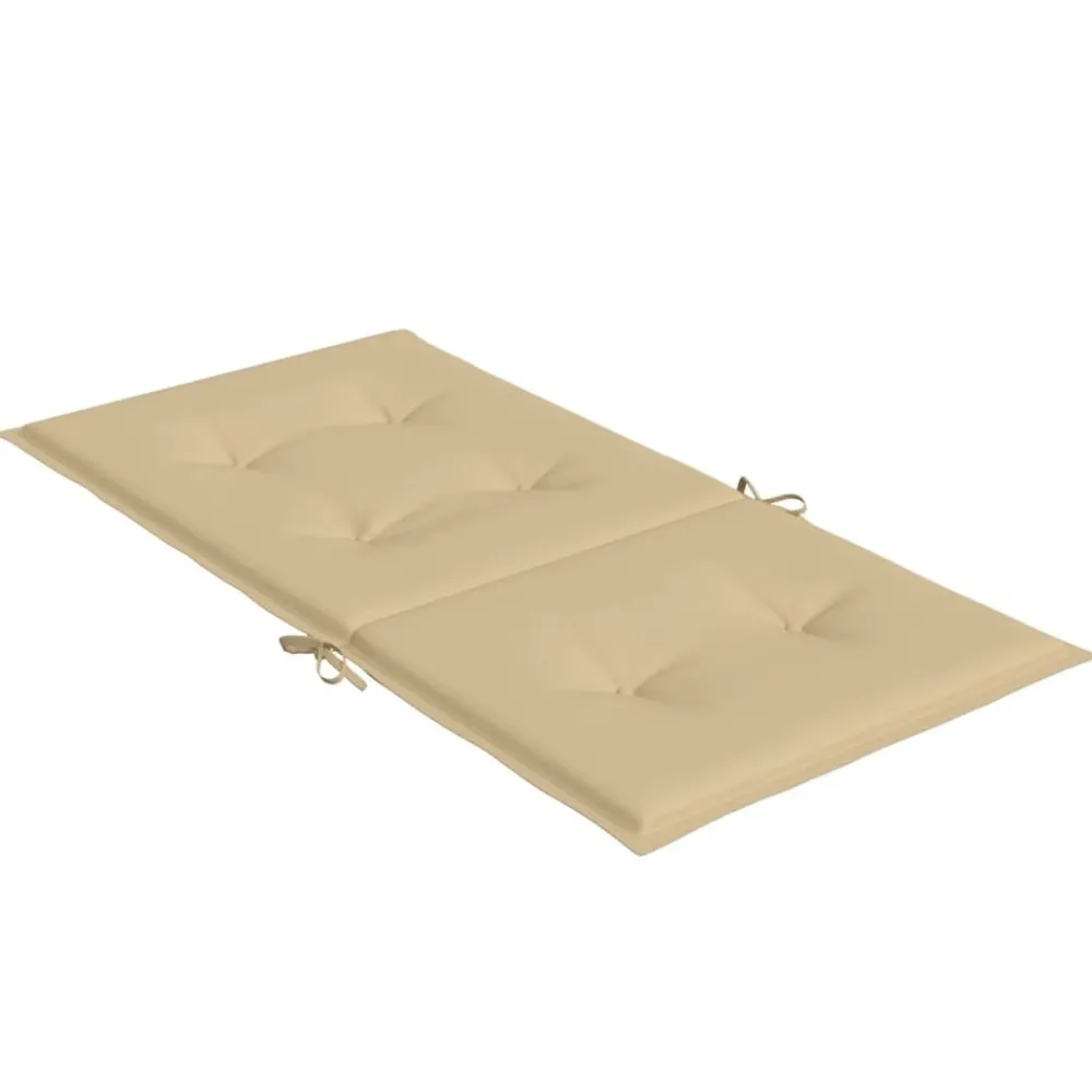 Maison Exclusive - Coussins de chaise à dossier bas lot de 2 beige mélangé tissu Online
