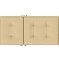 Maison Exclusive - Coussins de chaise à dossier bas lot de 2 beige mélangé tissu Online