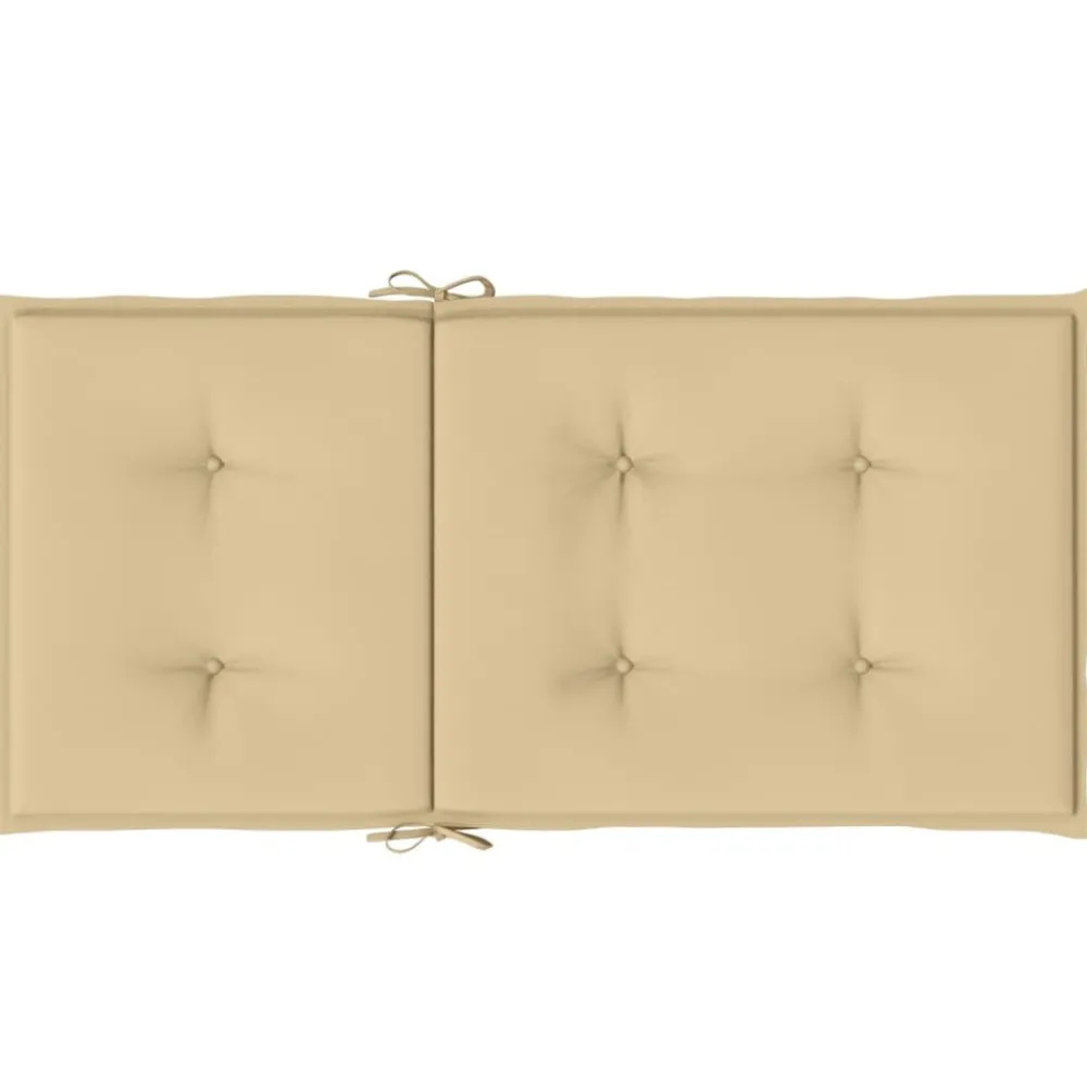 Maison Exclusive - Coussins de chaise à dossier bas lot de 2 beige mélangé tissu Online
