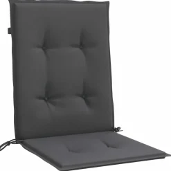 Maison Exclusive - Coussins de chaise à dossier bas lot de 2 anthracite mélangé Clearance