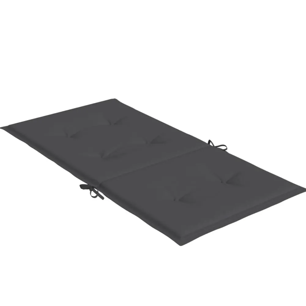 Maison Exclusive - Coussins de chaise à dossier bas lot de 2 anthracite mélangé Clearance