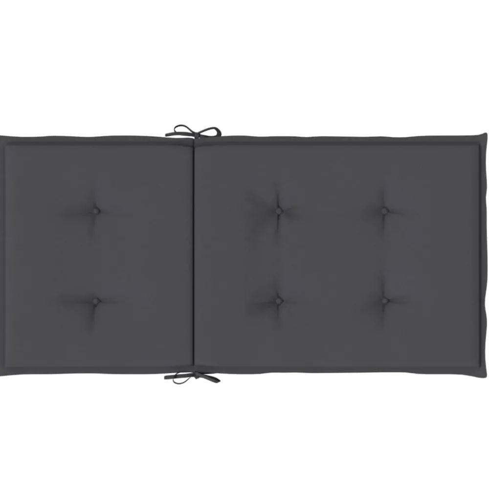 Maison Exclusive - Coussins de chaise à dossier bas lot de 2 anthracite mélangé Clearance