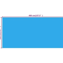 Maison Exclusive - Couverture de piscine bleu 400 x 200 cm pe Outlet