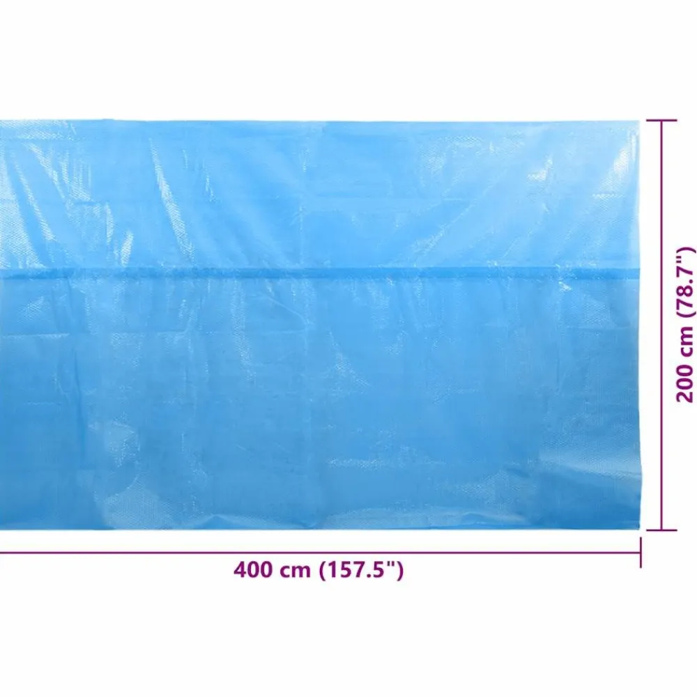 Maison Exclusive - Couverture de piscine bleu 400 x 200 cm pe Outlet