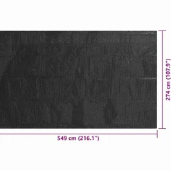 Maison Exclusive - Couverture de piscine noir 549 x 274 cm pe Best