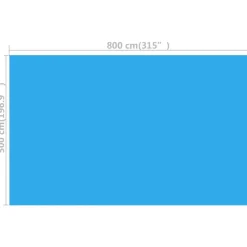 Maison Exclusive - Couverture de piscine rectangulaire 800x500 cm pe bleu New