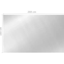 Maison Exclusive - Couverture de piscine argenté 260x160 cm pe Clearance